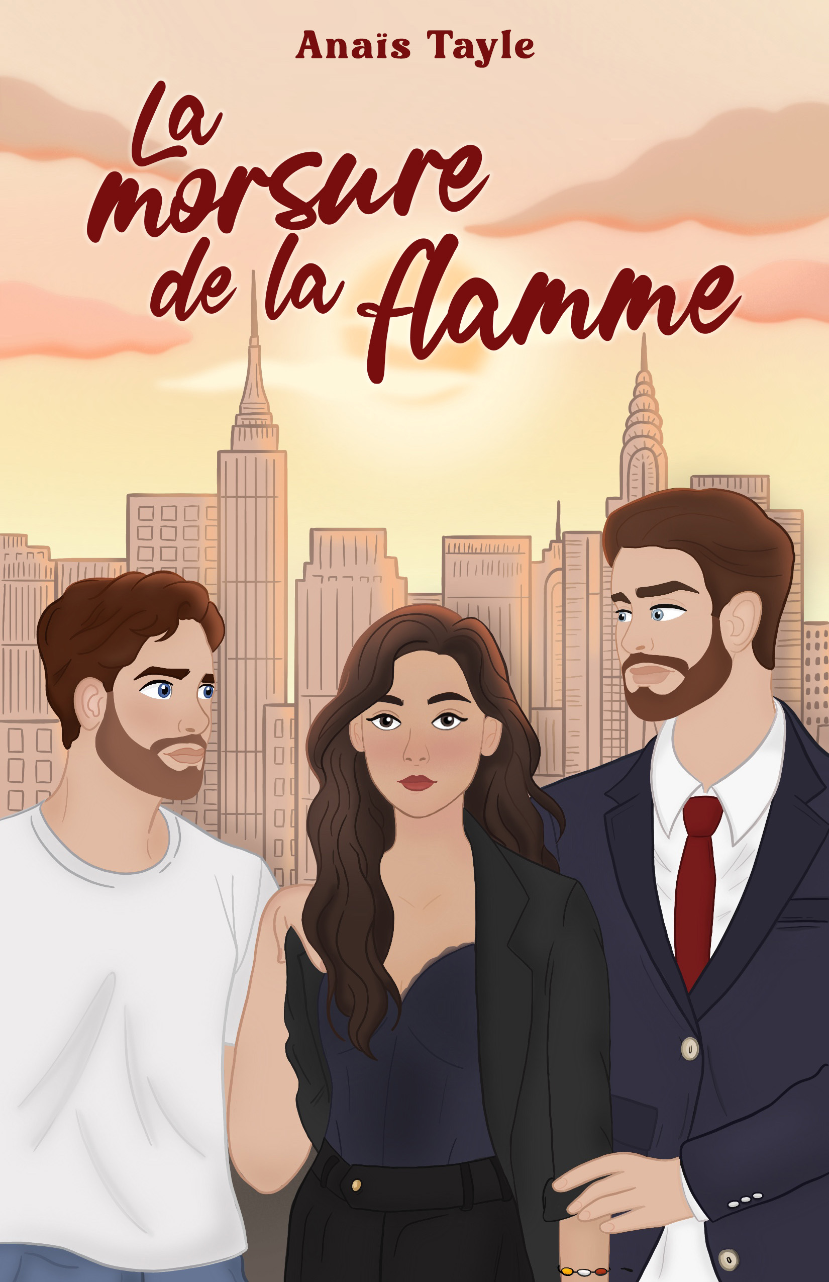 Troisième proposition de titre, dans un script manuscrit rouge sombre : la version retenue pour la couverture publiée.